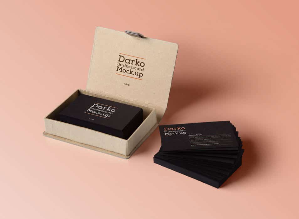 Psd Business Card Mock-Up Vol18