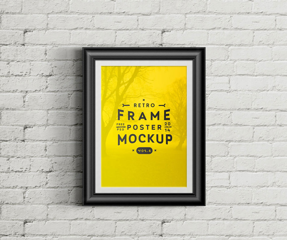 Psd Poster Frame Mockup Vol6