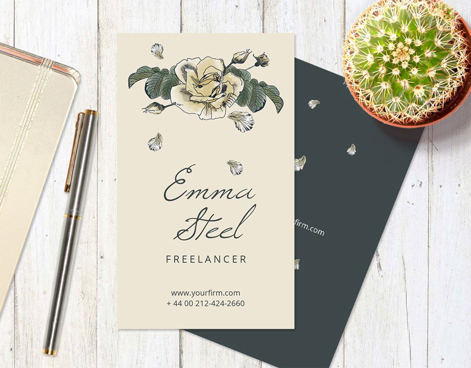 Roses Business Card