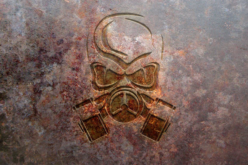 Rust Metal Logo Mock-up