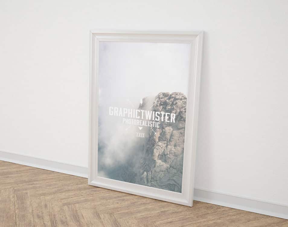 Single Poster Frame Mockup