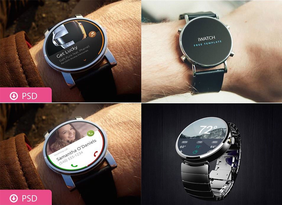Smartwatch Mockups Psd