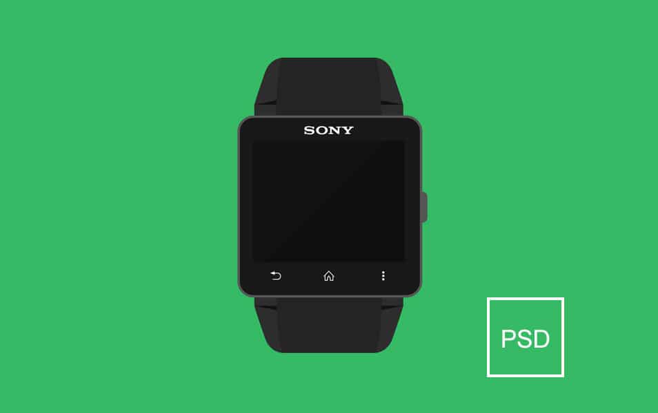 Sony Smartwach Mockup PSD