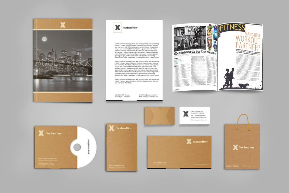Stationary Mockup to Showcase your Designs