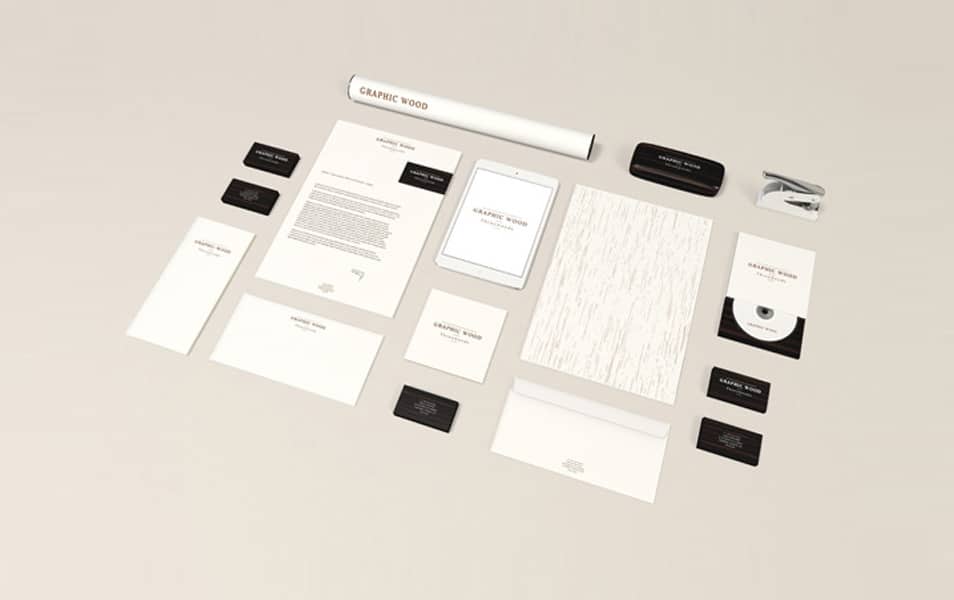 Stationery MockUp – Wood Edition
