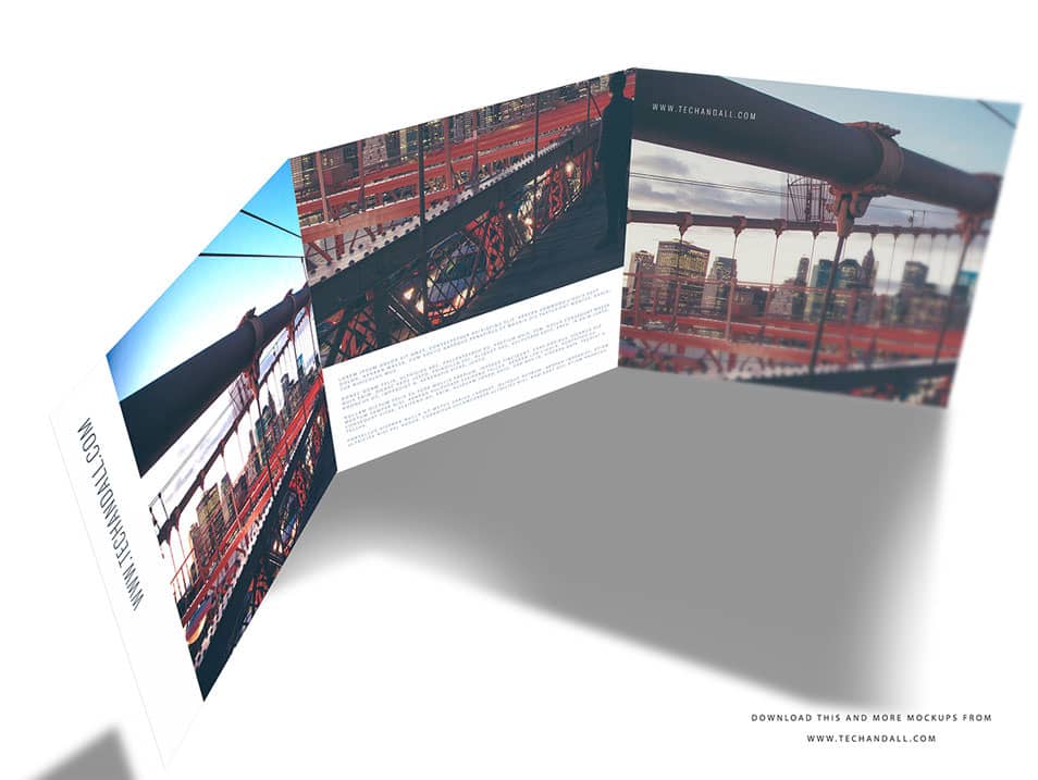 8×8 Tri Fold Mock up