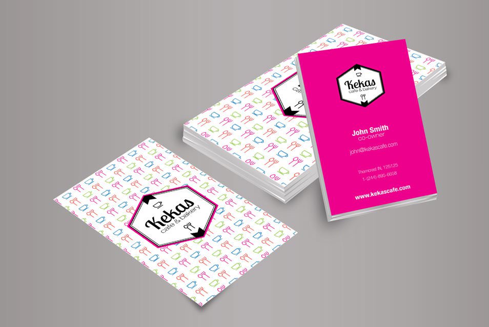 Vertical Business Card Mockup