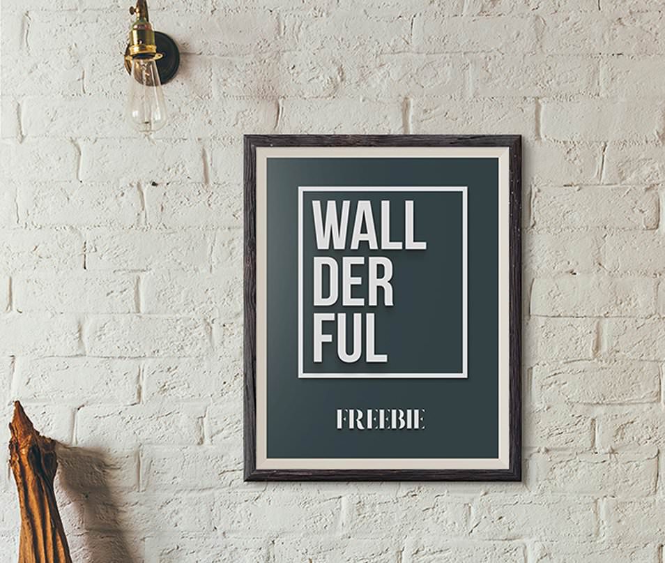 Wallderful: Free Frame Mockups