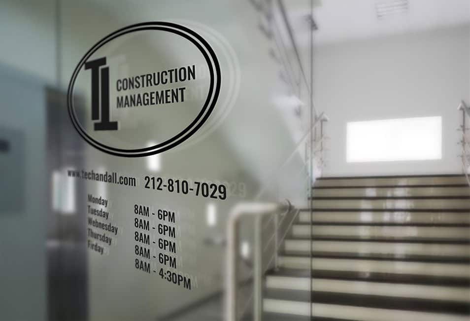 Window Signage Mock Up PSD