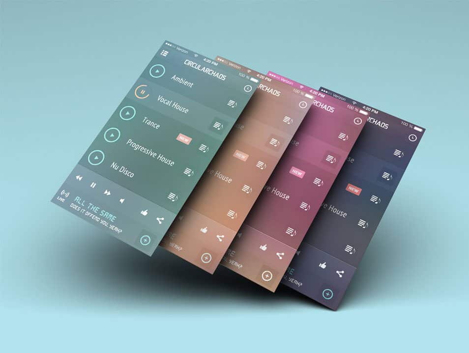 iGravertical Screen Layers + iOS 7 Screen Converter