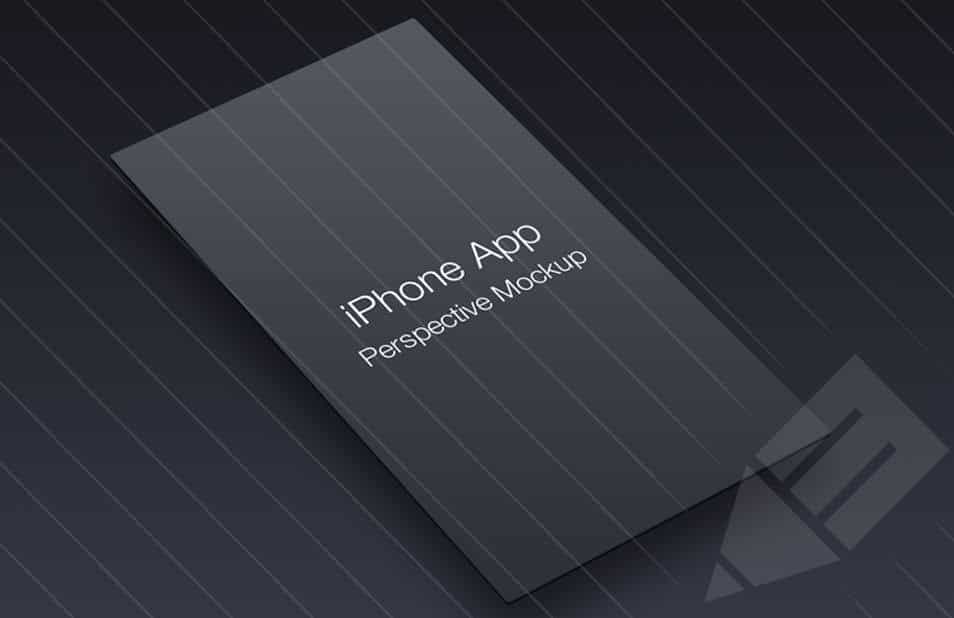 iPhone App Perspective Mock-up