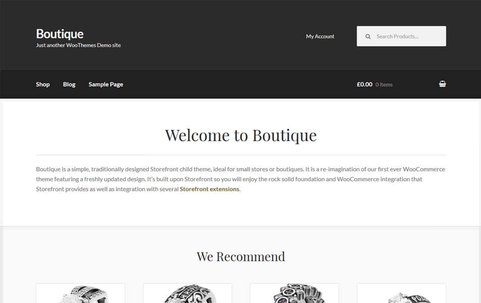 Boutique Responsive WordPress Theme