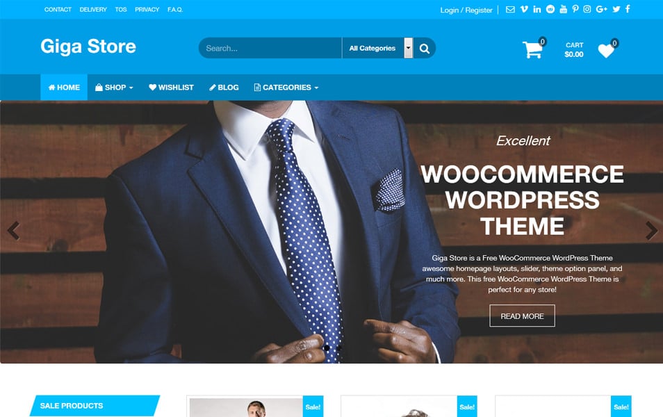 Giga Store Free Responsive WooCommerce Theme