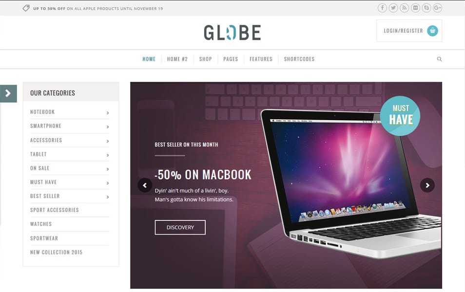 Globe Responsive WordPress Theme