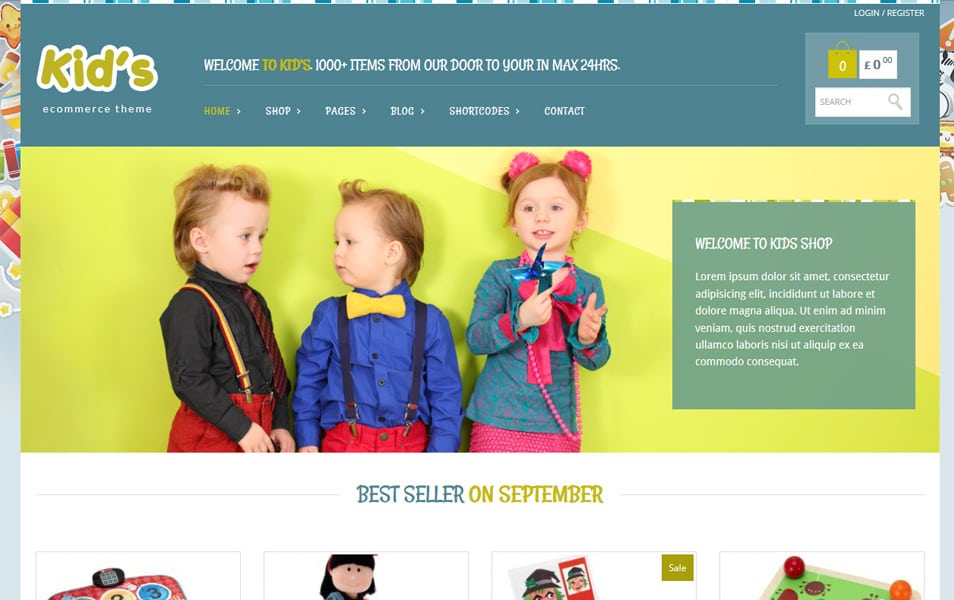 Kidshop Responsive WordPress Theme