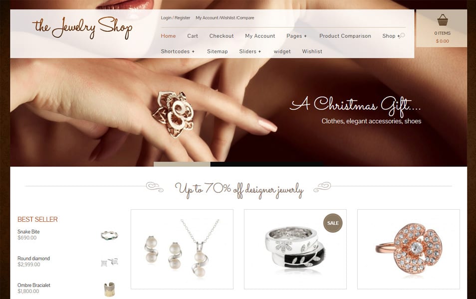 The Jewelry Shop Responsive WordPress Theme