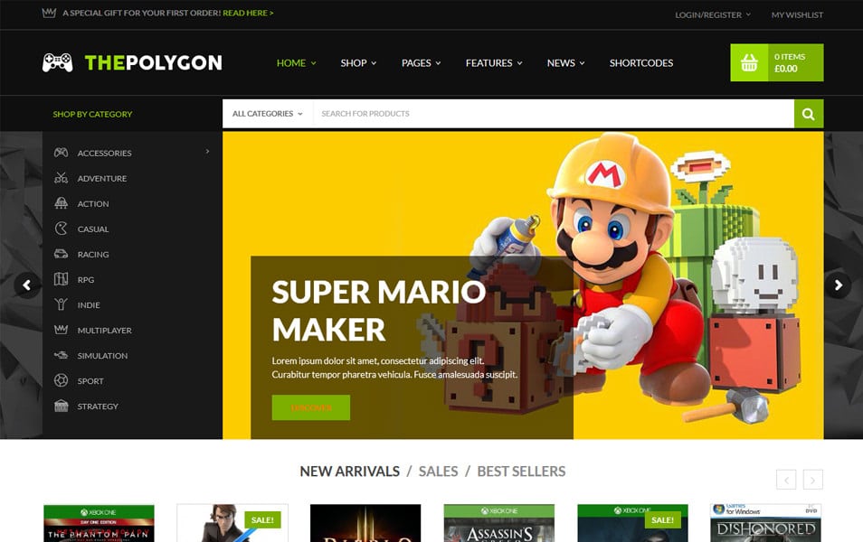 The Polygon Responsive WordPress Theme