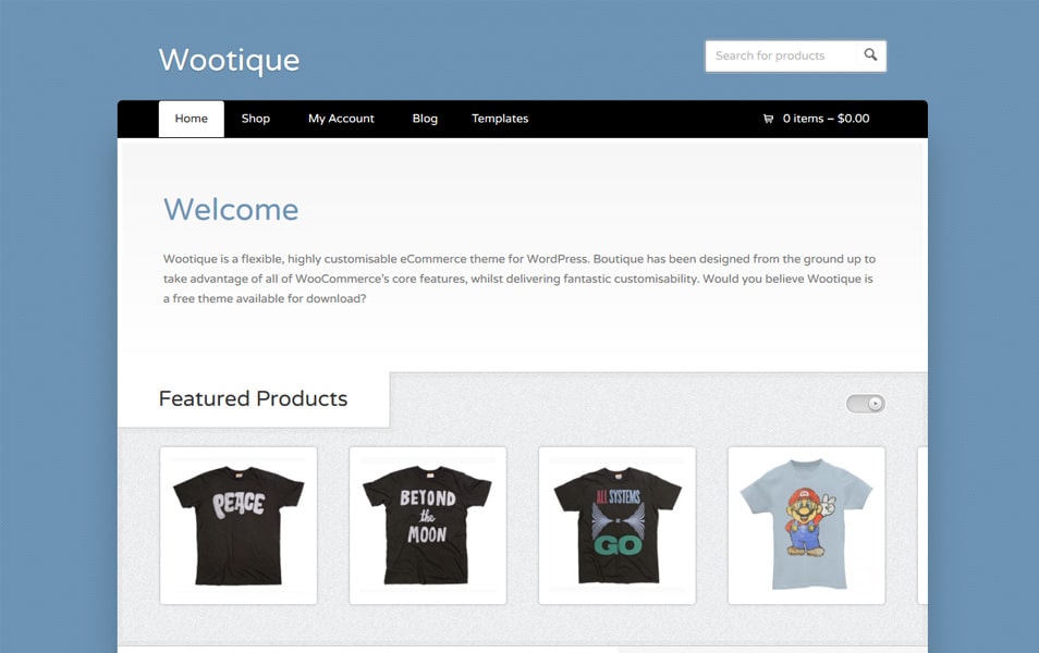 Wootique Responsive WordPress Theme