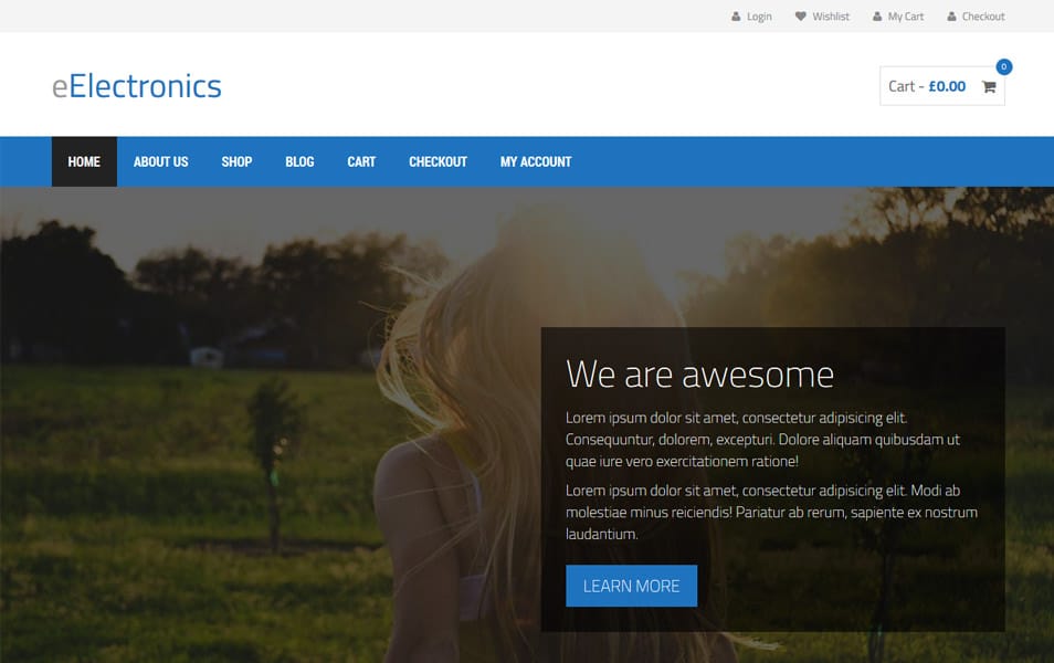 eElectronics Responsive WordPress Theme