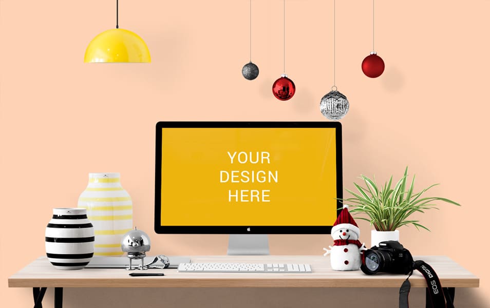 iMac Cinema Display Mockup