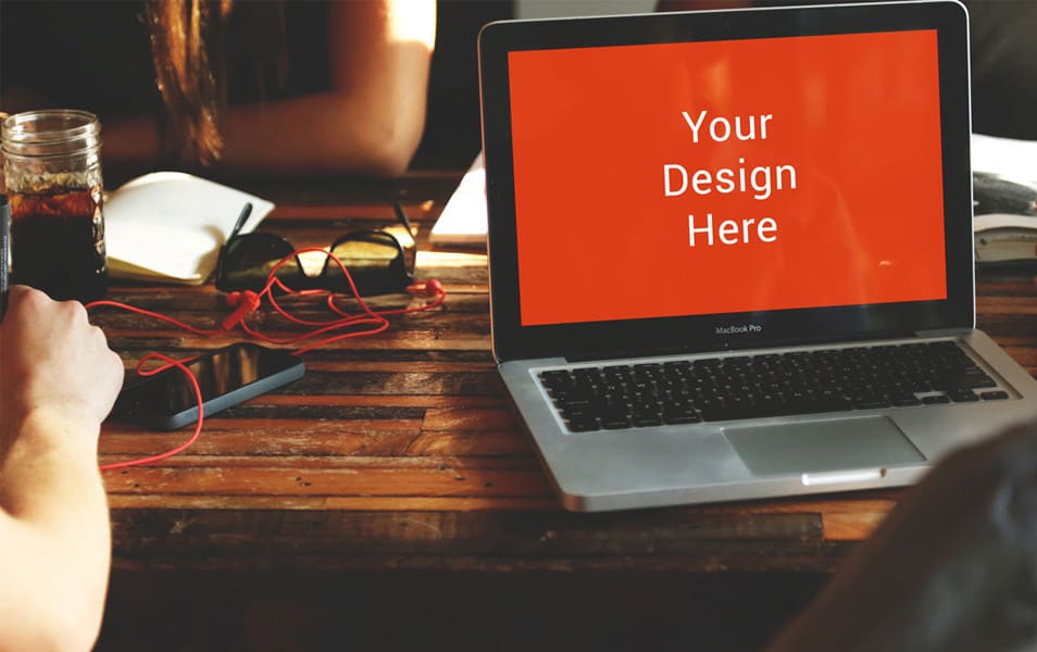 Realistic Macbook Pro Mockup