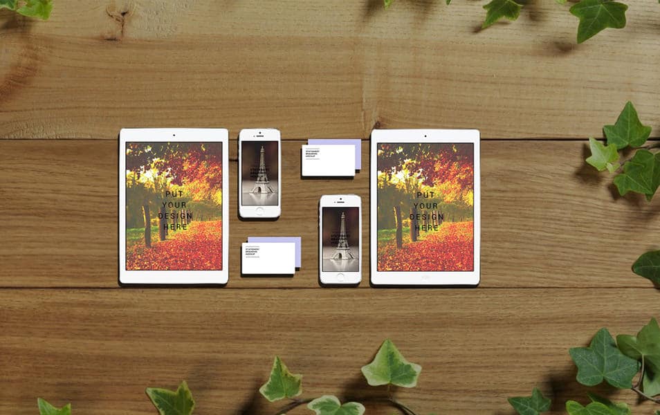 iPhone & iPad Set Mockup