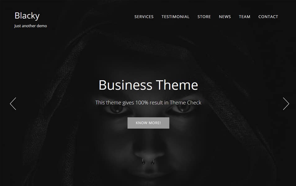 Blacky Responsive WordPress Theme