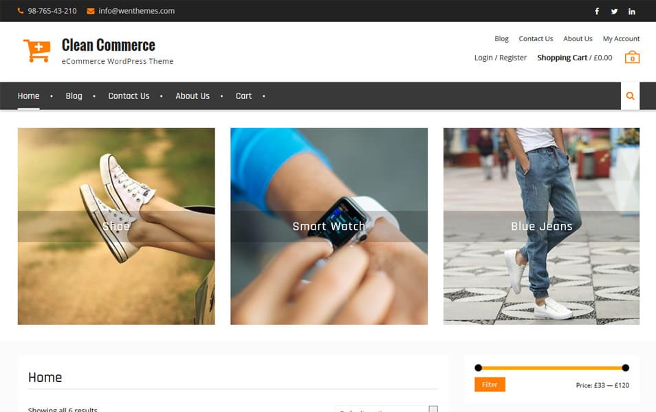 Clean Commerce Responsive WordPress Theme