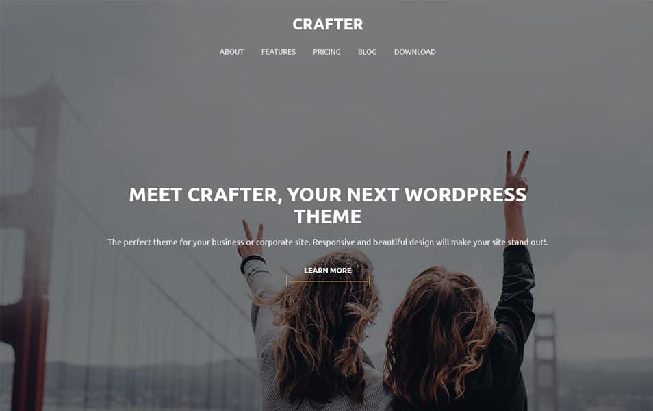Crafter در تم وردپرس پاسخگو