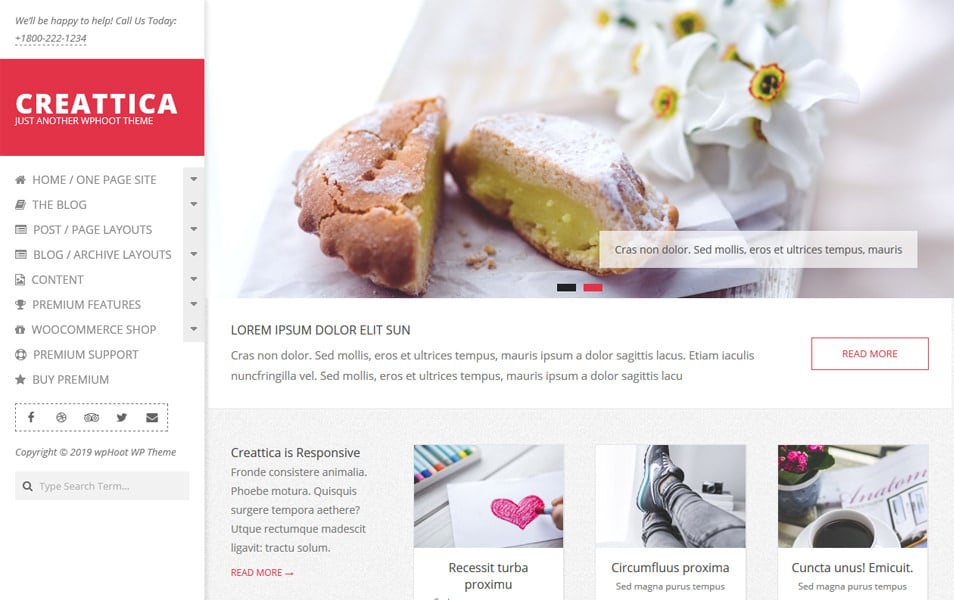 Creattica Responsive WordPress Theme