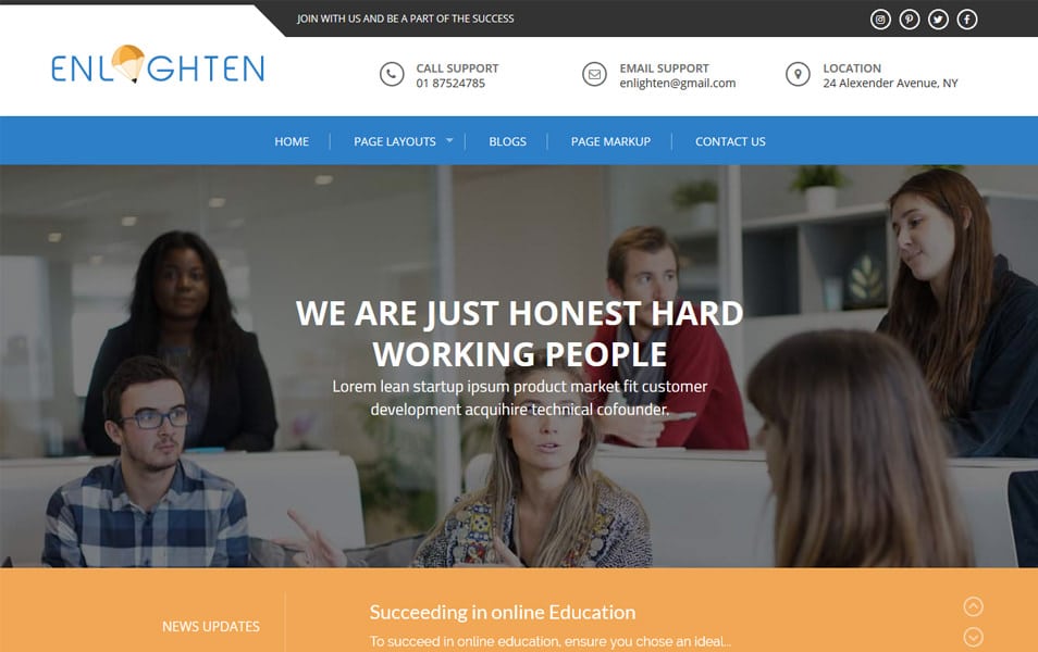 Enlighten Responsive WordPress Theme