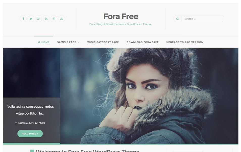 Fora Responsive WordPress Theme