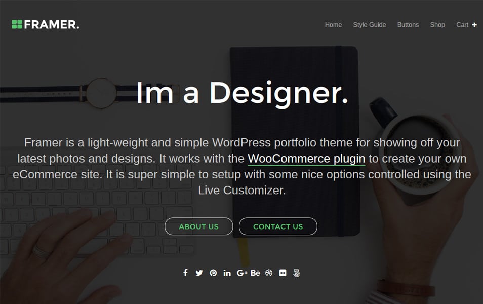 Framer Lite Responsive WordPress Theme