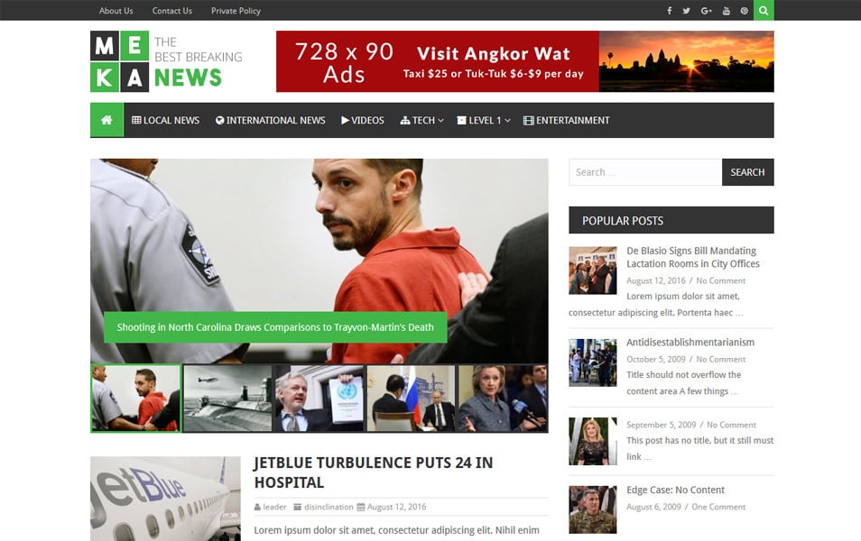 MekaNews Lite Responsive WordPress Theme