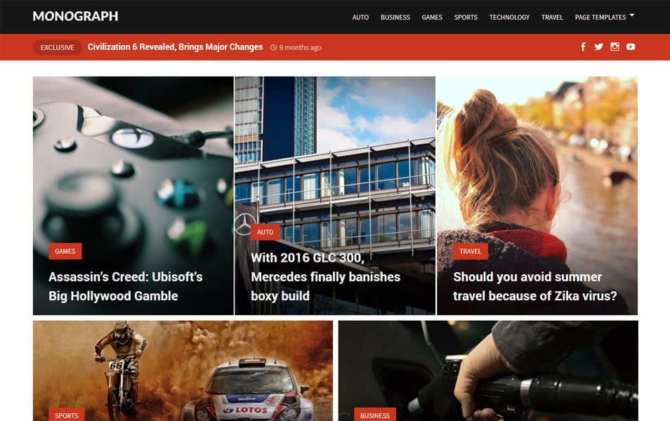 Monograph Responsive WordPress Theme
