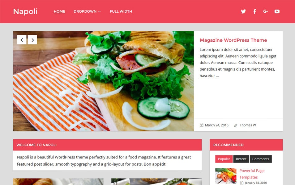 Napoli Responsive WordPress Theme