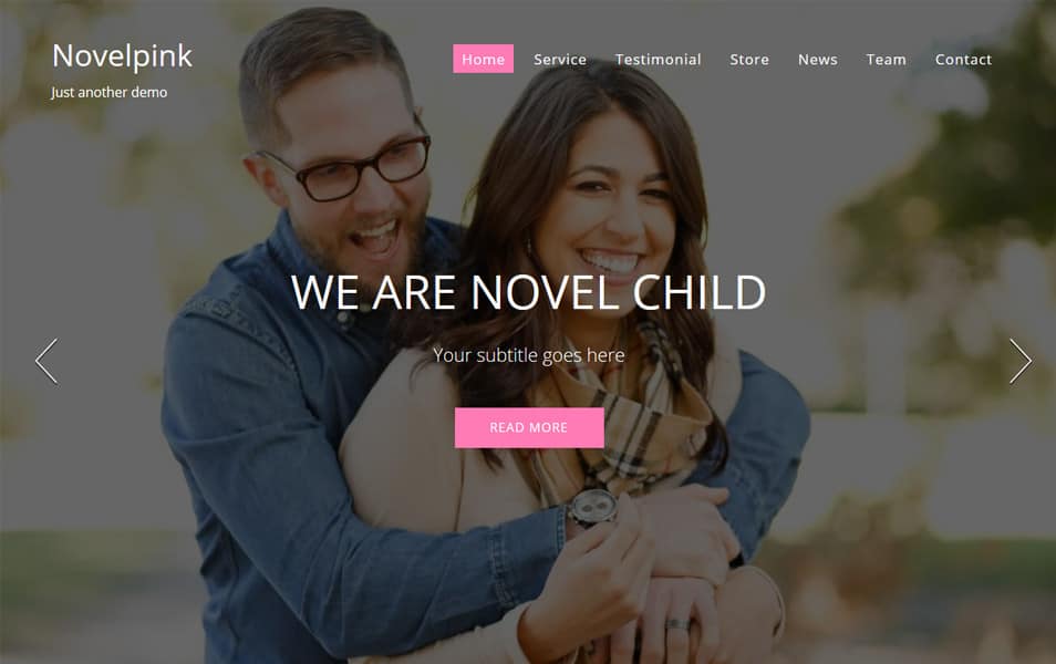 NovelPink Responsive WordPress Theme