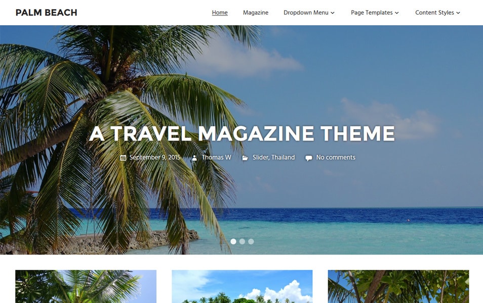 Palm Beach Responsive WordPress Theme