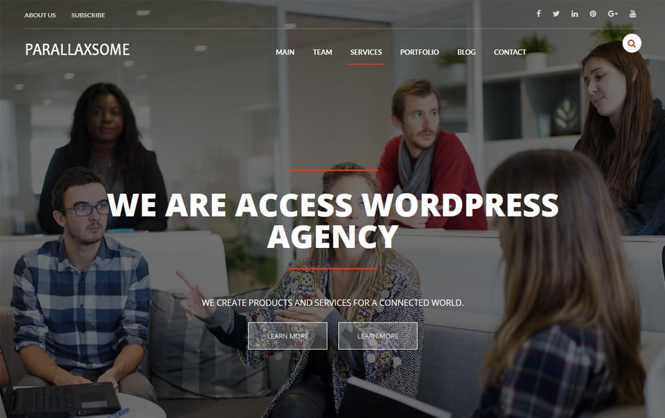 ParallaxSome Responsive WordPress Theme