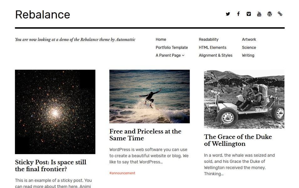 Rebalance Responsive WordPress Theme