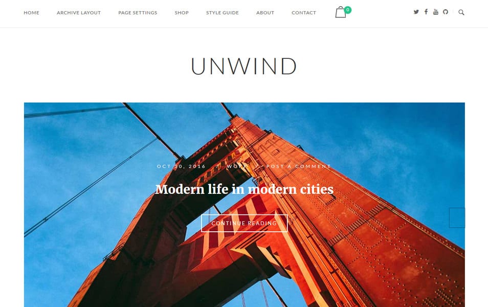 SiteOrigin Unwind Responsive WordPress Theme