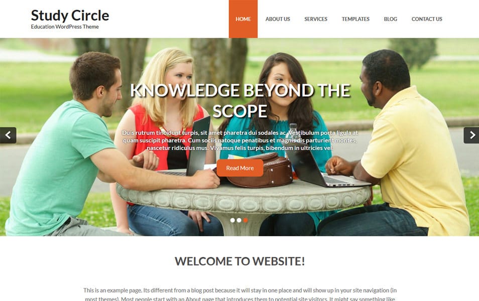 Study Circle Responsive WordPress Theme