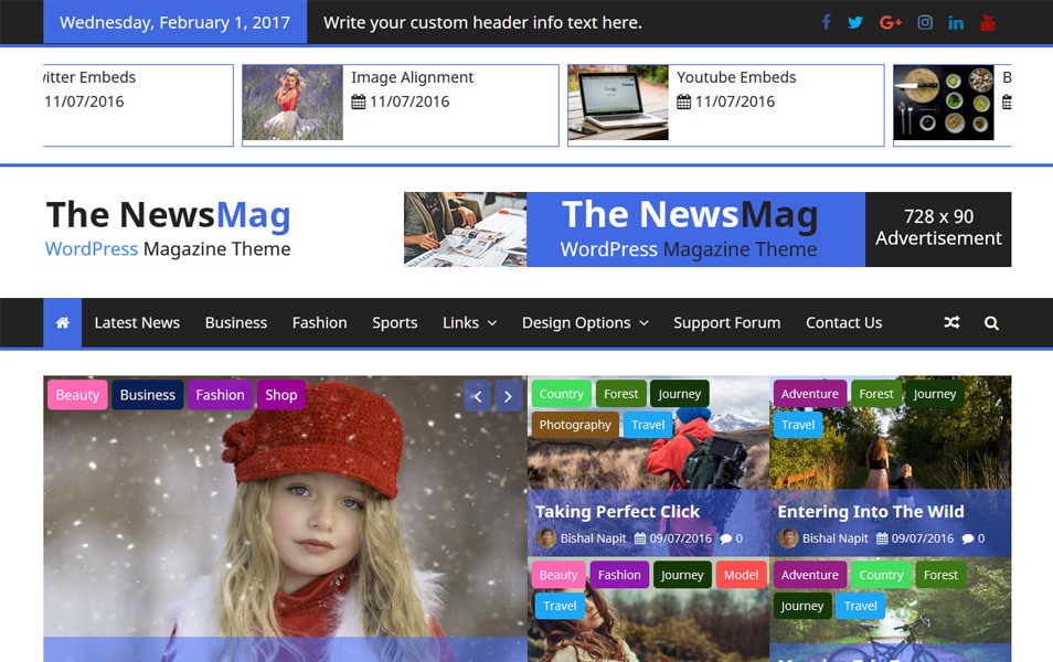 The NewsMag Responsive WordPress Theme