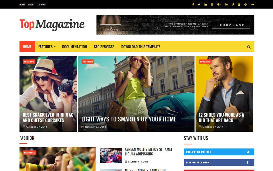 Top Magazine Responsive Blogger Template