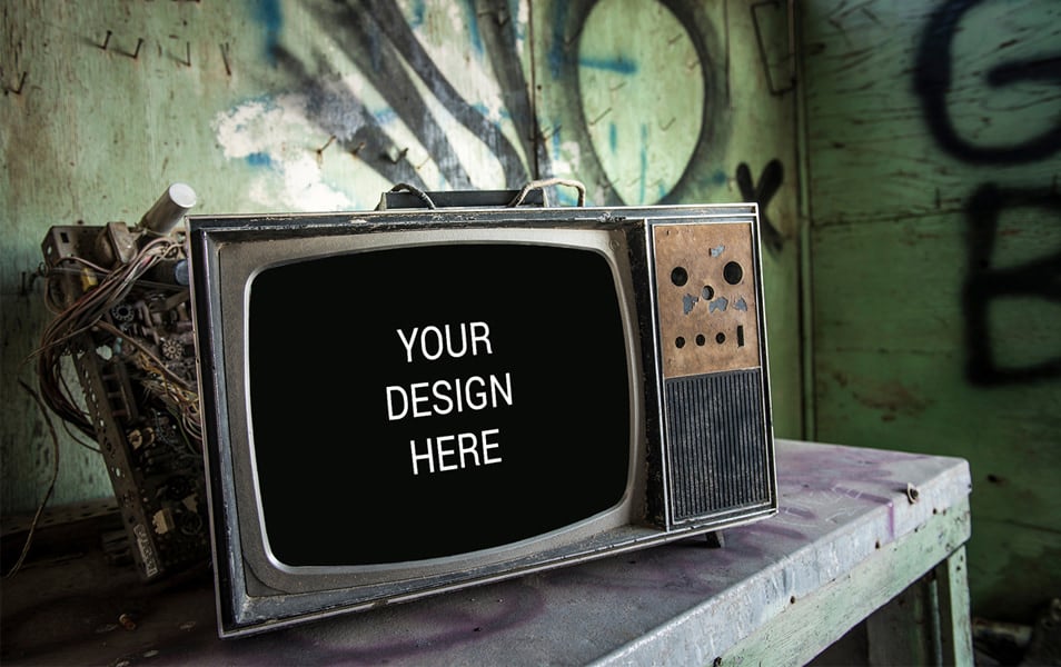 Vintage-TV Mockup