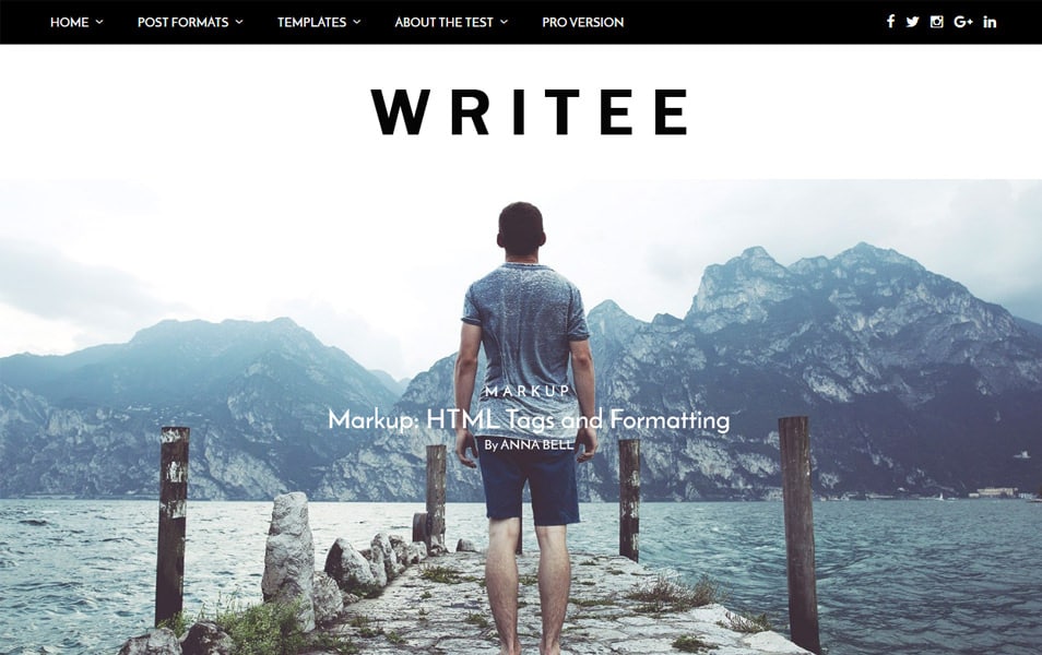 Writee Responsive WordPress Theme