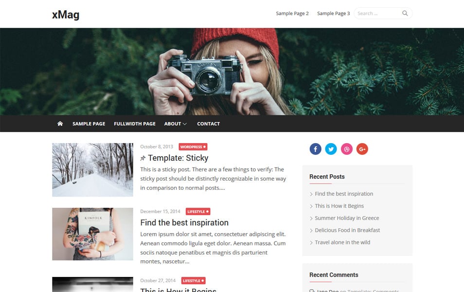 xMag Responsive WordPress Theme