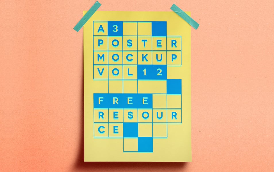 A3 Psd Poster Mockup Vol12