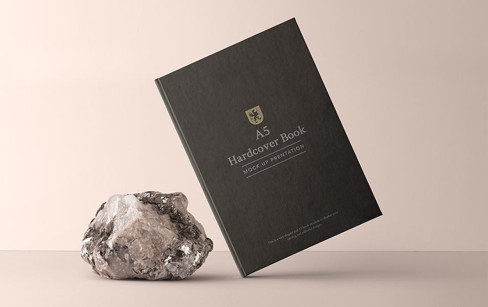 A5 Psd Book Mockup Hardcover Vol7