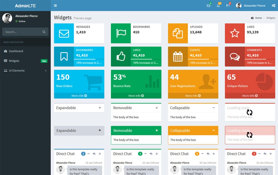 20+ Best Free VueJS Admin Templates 25 AdminLTE VueJS 2